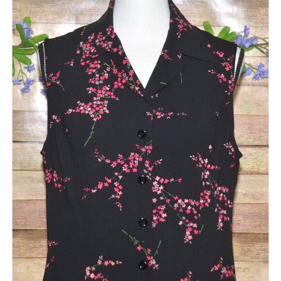 Studio 1 Ladies 2 Piece Pink Jacket & Black Dress 14 Maxi Retro Church Career - Picture 7 of 11